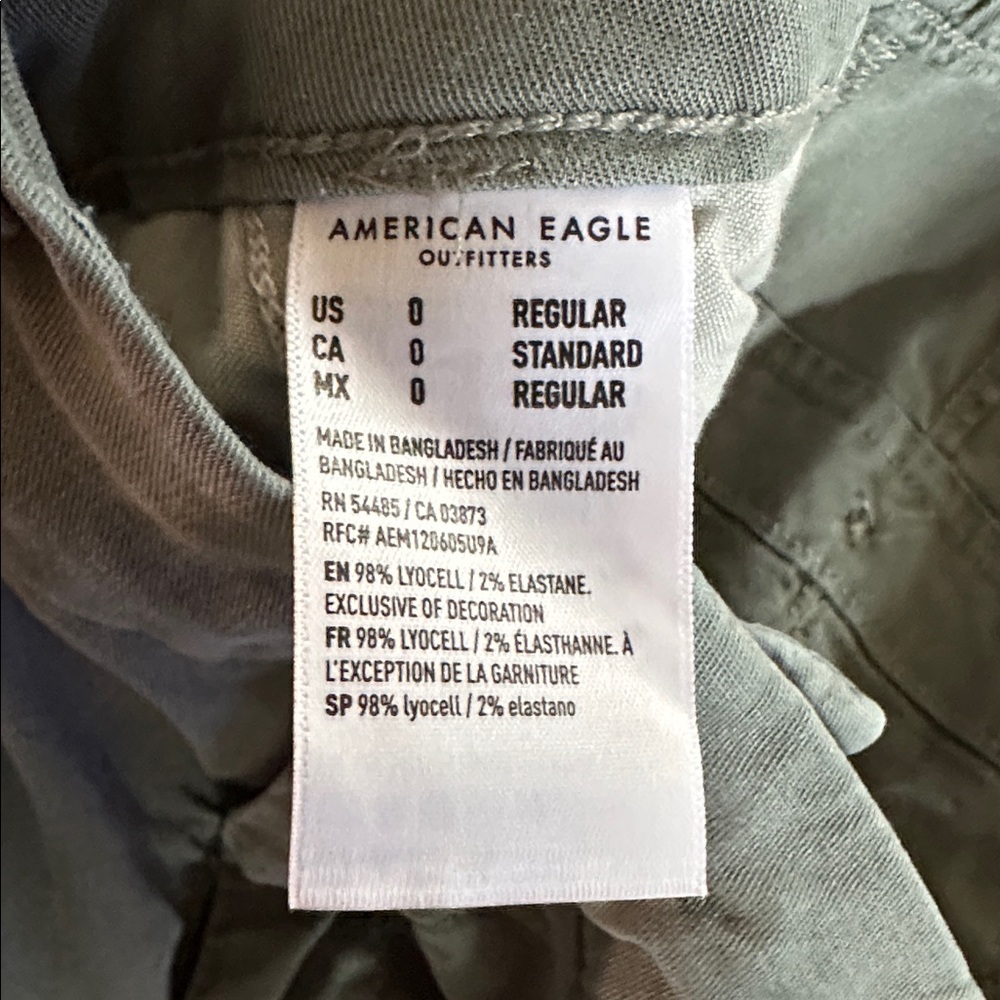 American Eagle Outfitters Women’s Cargo Pants - Olive - Picture 7 of 7